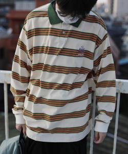 Hook -оригинальная/американская повседневная рубашка поло с вышитой нашивкой и цветовой гаммой, цвет Beige