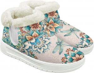 Зимние ботинки для женщин и мужчин, слипоны, снежные туфли, для походов и путешествий, для ходьбы босиком, с нескользящей резиновой подошвой, модный подарок Cugasmaru, Dargonfly