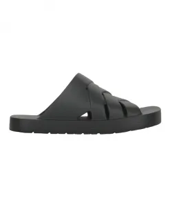 Резиновые сандалии Intrecciato Bottega Veneta, черный