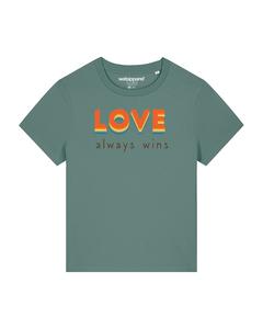 Рубашка Watapparel  Love always wins, зеленый