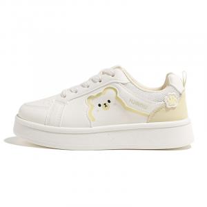 HUANQIU Водонепроницаемые устойчивые к истиранию балансировочные низкие кроссовки Low top Skateboard Women's Beige Yellow