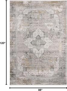 Ковер SAFAVIEH, 244 x 305 см, Eclipse Collection Light Grey/Grey ECL755F Vintage Oriental Distressed Viscose