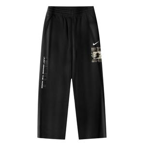 Nike Клубные брюки AS OH Pant Swoosh NF вязаные спортивные штаны Unisex черные
