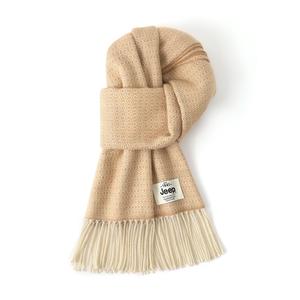 Jeep Вязаный шарф унисекс, Beige Yellow