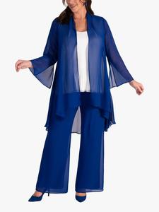 Шифоновый жакет-клеш chesca, Cobalt