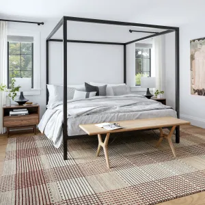 Ковер Oregon Plaid Wool Area Rug nuLOOM, 122x183 см, бежевый