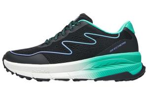 Кроссовки женские с низким верхом, черные/зеленые Skechers