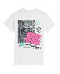 Мужская футболка с коротким рукавом Marvel Ghost Spider Queens AIRWAVES, White