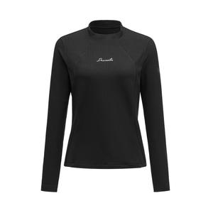 Женская лыжная серия лонгслив вязаный DESCENTE, черный