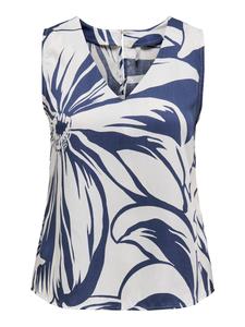 Топ ONLY, темно-синий/белый