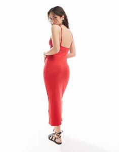 Платье макси с открытой спиной Cotton on Byron красного цвета Cotton:On