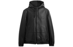 COACH Кожаная куртка мужская черная SS24