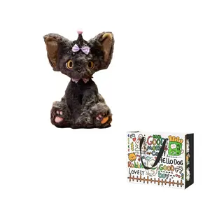 AZLCL Плюшевая кукла Halloween Velvet Long Haired Kitten высотой 30 см