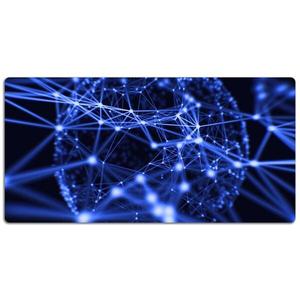Настольный коврик Tulup Abstraktion, 120x60x1 см, синий