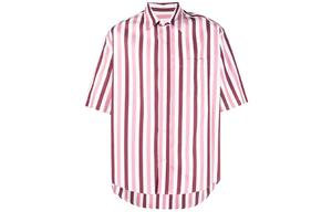 Ami Paris полосатая рубашка с коротким рукавом AMIPARIS, фиолетовый