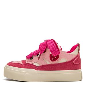 Против скольжения и устойчивые к износу низкие кеды для скейтбординга с эффектом увеличения роста для женщин Far waves, розовый