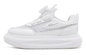 Warrior Противоскользящие и дышащие низкие детские скейтбординговые кроссовки, белый