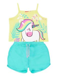 Спортивный костюм Denokids Tracksuit Unicorn Jungle, желтый