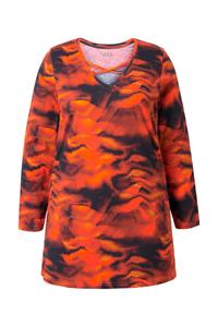 Рубашка Ulla Popken, оранжево-красный