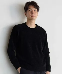 Вязаный свитер с круглым вырезом для торгового центра Union Station, цвет Black