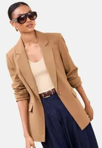 Короткое пальто миниатюрного кроя Lipsy, Camel