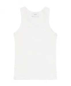 Легкая майка с логотипом Coperni, серый