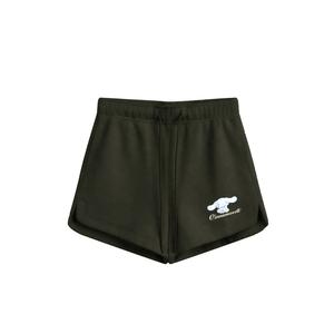 Шорты повседневные Unisex CINNAMOROLL Yugui Dog Sanrio, серо-зеленый