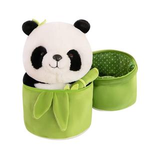 Плюшевая игрушка панда Hugging Bamboo Panda, Bamboo Tube Panda Dolls, высота 25см/35см/50см JIZHUAN