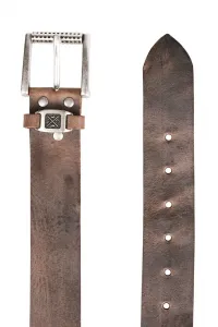 Кожаный ремень CAMP DAVID с гипоаллергенной пряжкой, коричневый