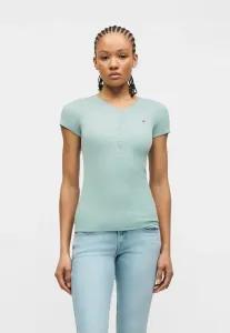 Базовая футболка-поло henley Hollister Co., Light Blue