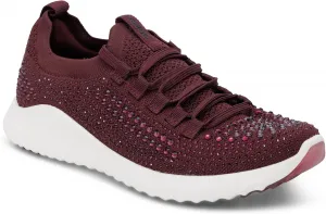 Женские кроссовки Aetrex Carly Sparkle с ортопедической поддержкой свода стопы - для женщин, облегчение при плантарном фасциите, на шнуровке