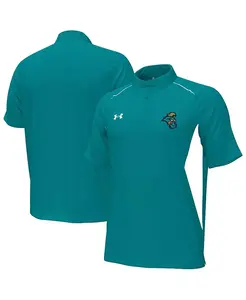 Мужская бирюзовая поло Title Performance с логотипом Coastal Carolina Chanticleers для игры на боковой линии Under Armour