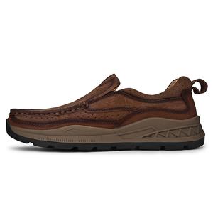 King Jinmai Мужские повседневные туфли Xiaozhi 2383 низкие на темно-коричневом, цвет Dark Brown Slip-on 2383-Xiaozhi