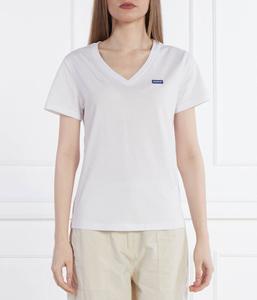 Футболка женская Hugo Blue с V-образным вырезом, белый