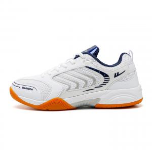 WARRIOR Амортизирующие нескользящие износостойкие низкие кроссовки для бадминтона unisex white