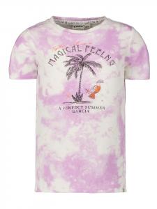 Garcia Футболка белого/сиреневого цвета