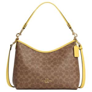 COACH Сумка через плечо из лакированного холста