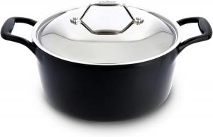 All-Clad чугунная кастрюля, 5,7 л эмалированный чугунный голландский горшок с крышкой, для гриля и духовки до 343°C, совместима со всеми плитами (газ, электричество и индукция), легко чистится, посуда, черный