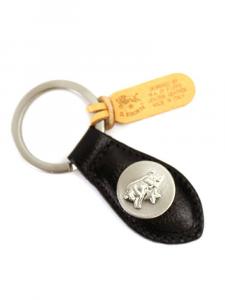 Брелок-кончо из кожи IL BISONTE с медальоном
