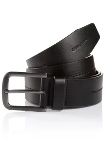 Синтетический ремень TOM TAILOR "TTRoss" с черненой застежкой и тисненым логотипом на конце, черный