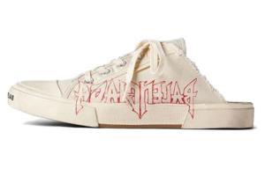 Balenciaga Парижские закрытые тапочки женские бело-красные, цвет White Red