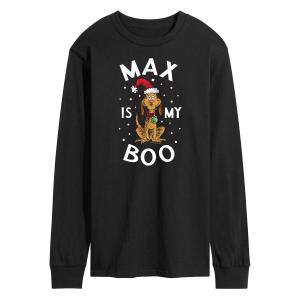 Мужская футболка с длинными рукавами Dr. Seuss Grinch Max Is My Boo Licensed Character