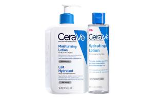 CeraVe Комплект для ухода за кожей Ivory Combination, увлажняющий, восстанавливающий, двухкомпонентный набор