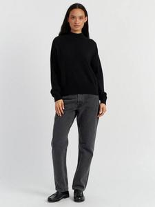 Джемпер с воронкообразным воротником из шерсти Chinti & Parker, Black