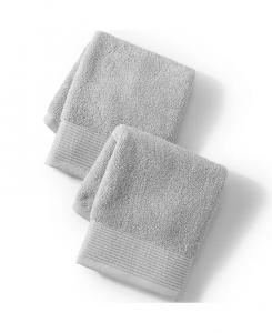 Турецкий роскошный набор полотенец Lands' End, 2 шт, серебряный