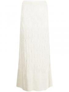 Le Kasha юбка макси Amon в технике кроше, белый