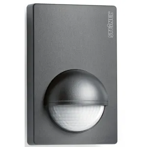 Выключатель IS 180-2, датчик движения 180°, дальность 12 м, настенный монтаж, для наружного и внутреннего использования Steinel, антрацит