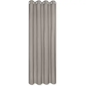 Штора MIRANDA с люверсами, 1 шт., размеры ВxШ: 235x140 см, полупрозрачная Happy Home, антрацит