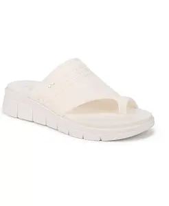 Женские элегантные моющиеся сандалии Toe Loop Slide Ryka, белый