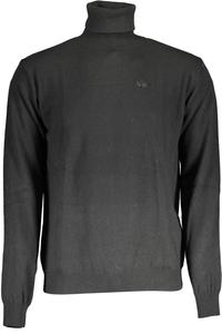 Мужской свитер La Martina с кашемиром и вышитым логотипом, черный